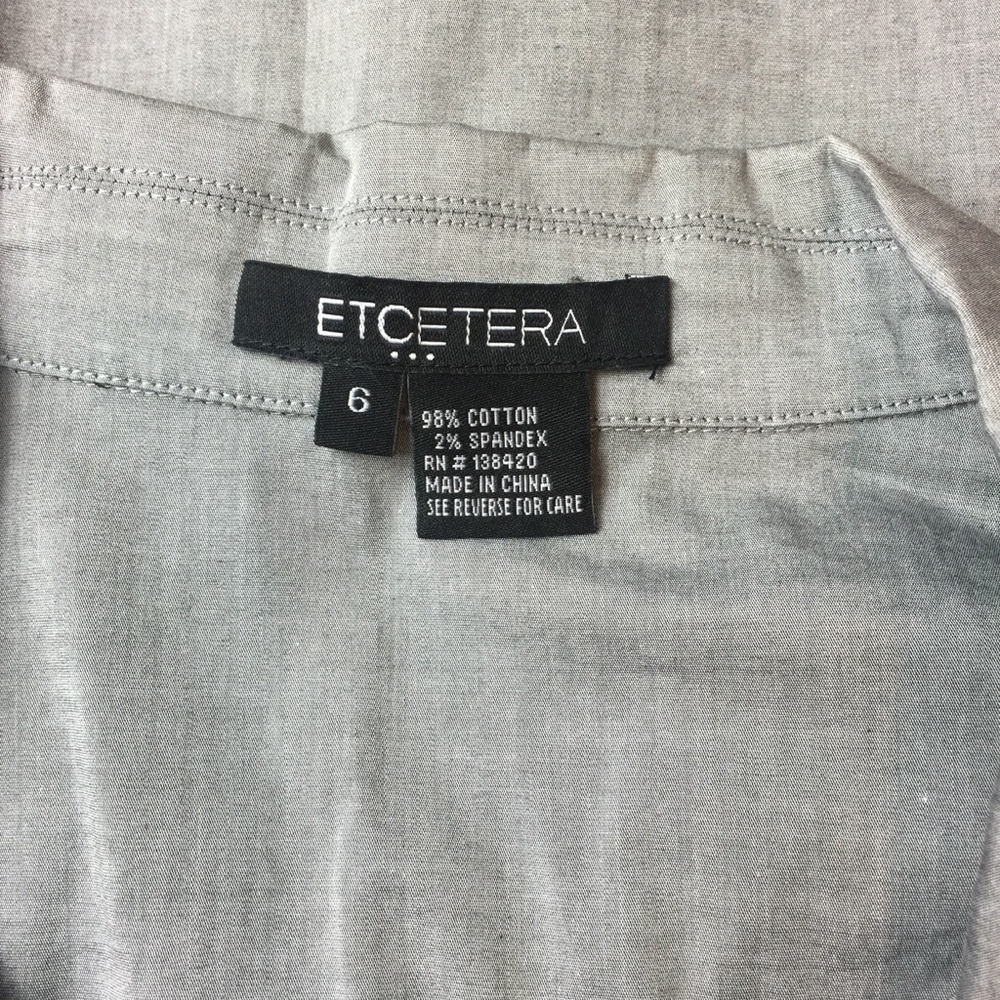 Etcetera Button Down Tunic W/ Split Front - image 6